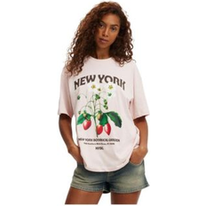 Cotton On Lcn Boxy Graphic Tee - Pink