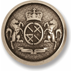 Groves Round Silver Prancing Pony Horse Buttons G34