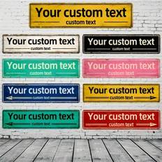 Shein Customized Text Metal Street Sign 4x16 Inches Wall Decor