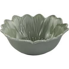 Chic Antique Schale 400 ml Porzellan D 15 cm Blumeform Grün Schüssel