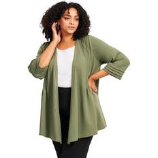 Avenue Outerwear Avenue Plus Size Cascade Jacket - Olive Green