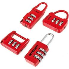 Security AmTech 4pcs Combination Padlock Set