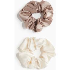 Silke scrunchie H&M Beige 2-pak Scrunchie I Silke