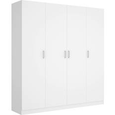 Dmora Bove 200 x 52 x 215 cm Weiß Kleiderschrank