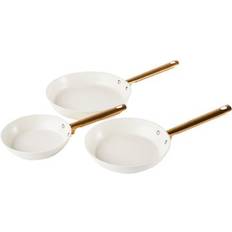 White Pans Beliani Set of 3 Elite Pro Off-White