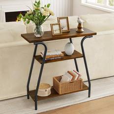 Borough Wharf Hallway 3 Tier With Storage Shelves 81.5 x 80 cm W x 30 cm D Console Table