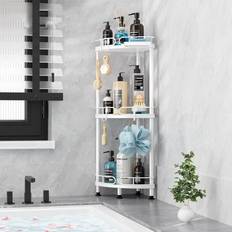 White Shower Caddies Ivy Bronx Corner Shower Caddy White