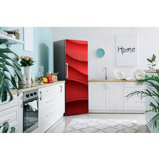 Red Self-adhesive Decorations Ivy Bronx Texture Freezer Door Sticker 190cm H X 70cm W Self-adhesive Decoration