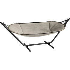 SACKit Cobana Hammock Hängmatta Kirra Sand Black Alu Frame 292 x W125 x H101 cm