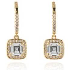 Platinum Earrings Cachet Idola Earrings CZ - Metallic Gold