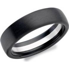 Beaverbrooks Platinum And Zirconium 6mm Men’s Wedding Ring