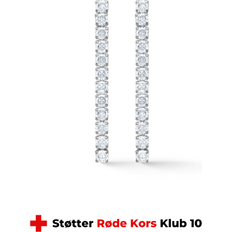 Smycken Studio Z Tennis Earrings Large - Silver Sterling