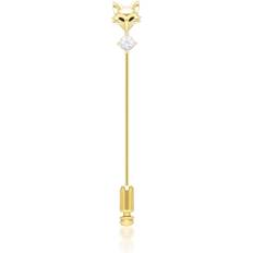 Smycken Gemondo Gardenia Topaz Fox Lapel Pin - 9ct Yellow Gold