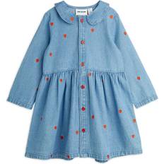 Mini Rodini Hearts Aoe Woven Dress - Blå