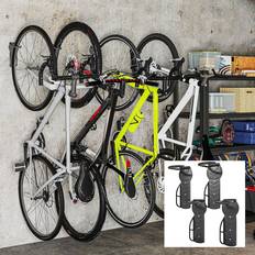 Sportnow 4 Pack Bike Rack Wall Mounted Bike Hooks