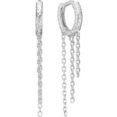 Studio Z Wild Cliff Hoops - Silver Sterling