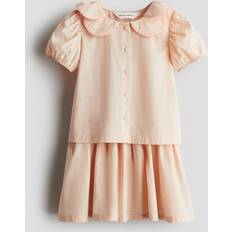 Orange Övriga sets H&M Persika 2-delat Set Med Blus Och Kjol -