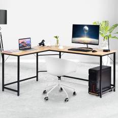 Northix L-formet Computerbord PC Hjørne 168 x 125 x 74 cm Skrivebord