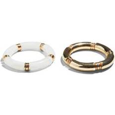 Pieces Armband Pieces Pckunna Bracelet 2-Pack - Guld