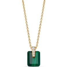 Malachite Charms & Pendants Astley Clarke Gold Deco Malachite Pendant