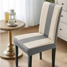 Multicoloured Loose Chair Covers Shein Striped Patchwork 1pc Loose Chair Cover