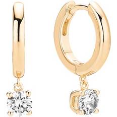 Lund Copenhagen Øreringe I Forgyldt Med Cubic Zirkonia