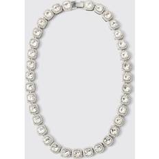 Multifärgade Halsband boohooMAN Mens Multi Fully Iced Clustered Chain