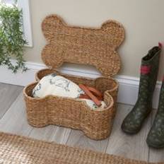 Dunelm Seagrass Bone Storage Natural Basket