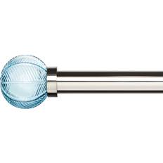 Blue Curtain Accessories Dunelm Colleen Glass Mix and Match Stained Glass Finials Pair - Blue