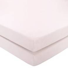 Dunelm Pack of 2 Plain 100% Cotton Jersey Fitted Sheets Bed Sheet