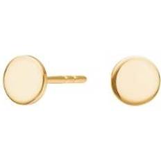 Guld - Titanium Øreringe Nordahl Andersen Pure Titanium Øreringe Forgyldt Blank Cirkel