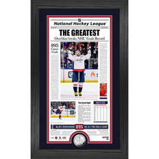 Highland Mint Alexander Ovechkin Washington Capitals NHL All-Time Leading Goal Scorer 12 x 20 in Front Page News Silver Coin Photo