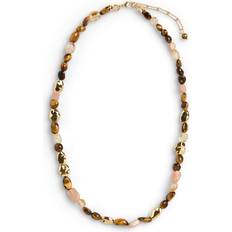 Pieces Pcamalia Necklace - Golden Colour Multi