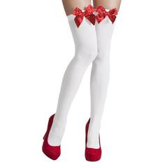 Vita Strumpbyxor Boland Pantykousen Wit Met Rode Strik