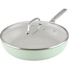 Cookware KitchenAid 12.25 Inch Hard-Anodized Ceramic Induction Nonstick Skillet with Lid