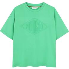 HUGO BOSS Kids' Logo Cotton T-Shirt - Island Green