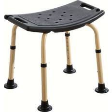 Black Shower Stools Temu Unioncare Adjustable Shower Chair With Backrest 330lbs
