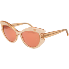 Irina 59D Retro Cat Eye Mirrored Solglasögon