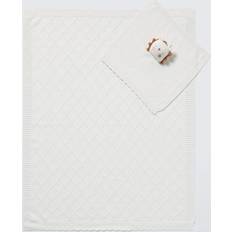 John Lewis Lion Knitted Baby Blanket and Comforter Gift Set