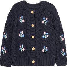 S Cardigans Children's Clothing JoJo Maman Bébé Baby Cosy Cable Cardigan - Navy