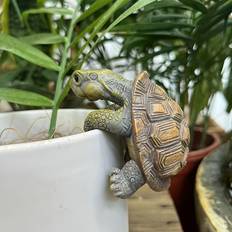 Turtle Resin Statue - Rustic Outdoor Garden & Yard Decor