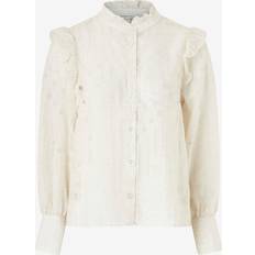 Second Female Dame Overdele Second Female Nete Frill Shirt - Coconut Milk