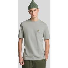 Lyle & Scott Gråa T-shirts Lyle & Scott Plain Pique Pocket T-Shirt Grå