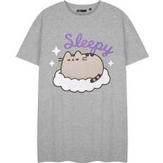 Grey Nightgowns Pusheen Short Sleeve Nightdress - Grey