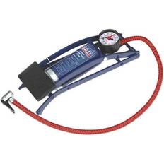 Sealey Foot Pump Single Barrel Car Van Wheel Tyre Air Inflator