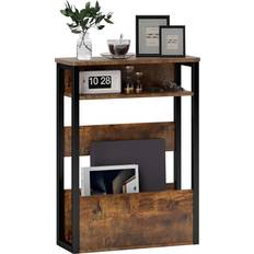 Homcom Brown Small Tables Homcom Narrow Side with Storage Small Table