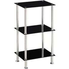 Square Tempered Glass Tier Storage Unit