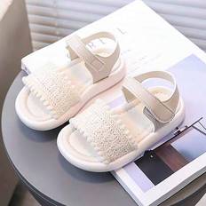 Shein Baby Soft Bottom Anti-Skid Motorcycle Style Prewalker Sandals