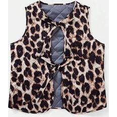 Pink Vests Shein 2-In-1 Floral Padded Vest - Pink