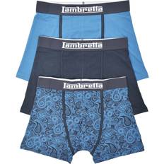Lambretta Underwear Lambretta Mens Paisley Boxer Shorts - Navy